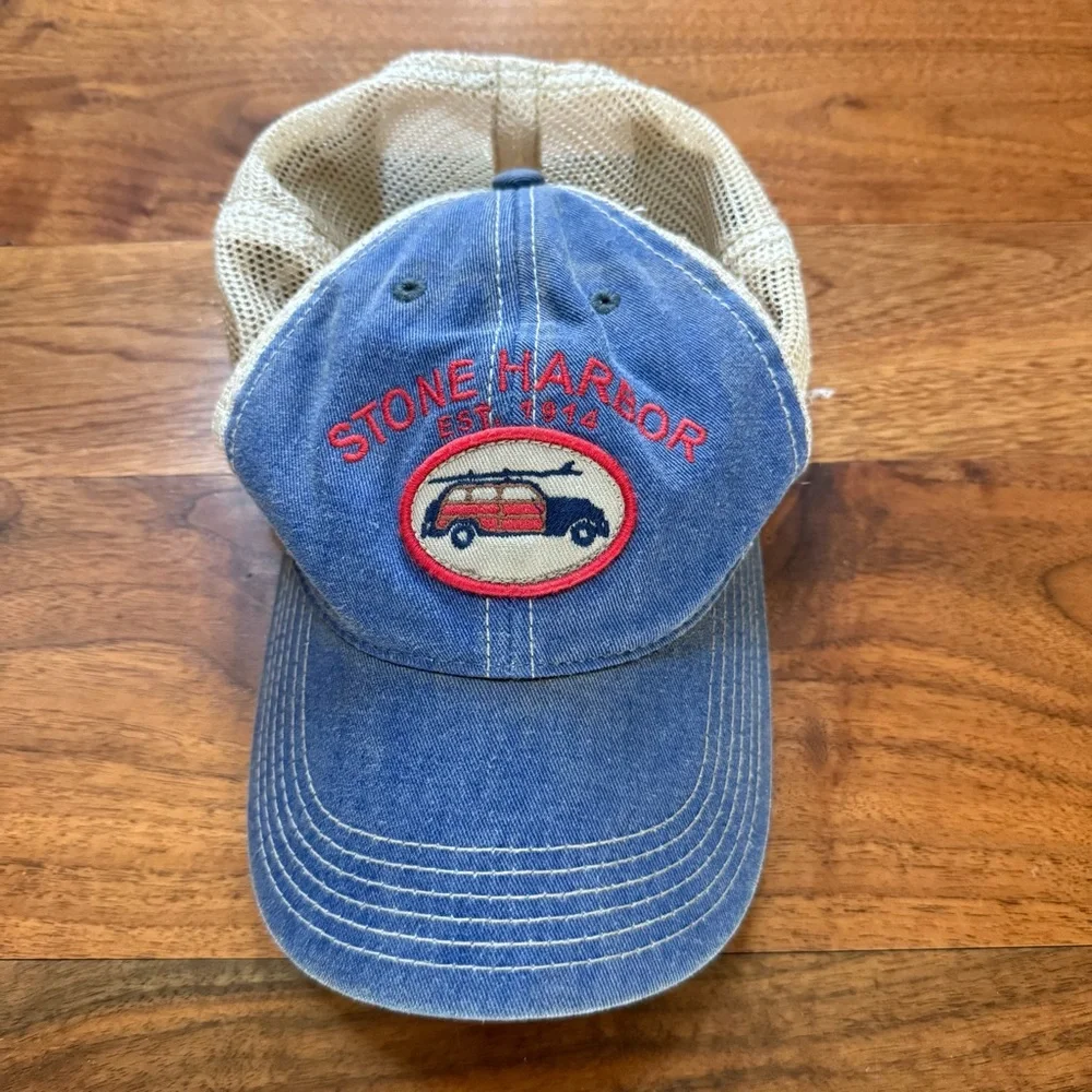 Stone Harbor Youth Distressed Trucker Hat OS